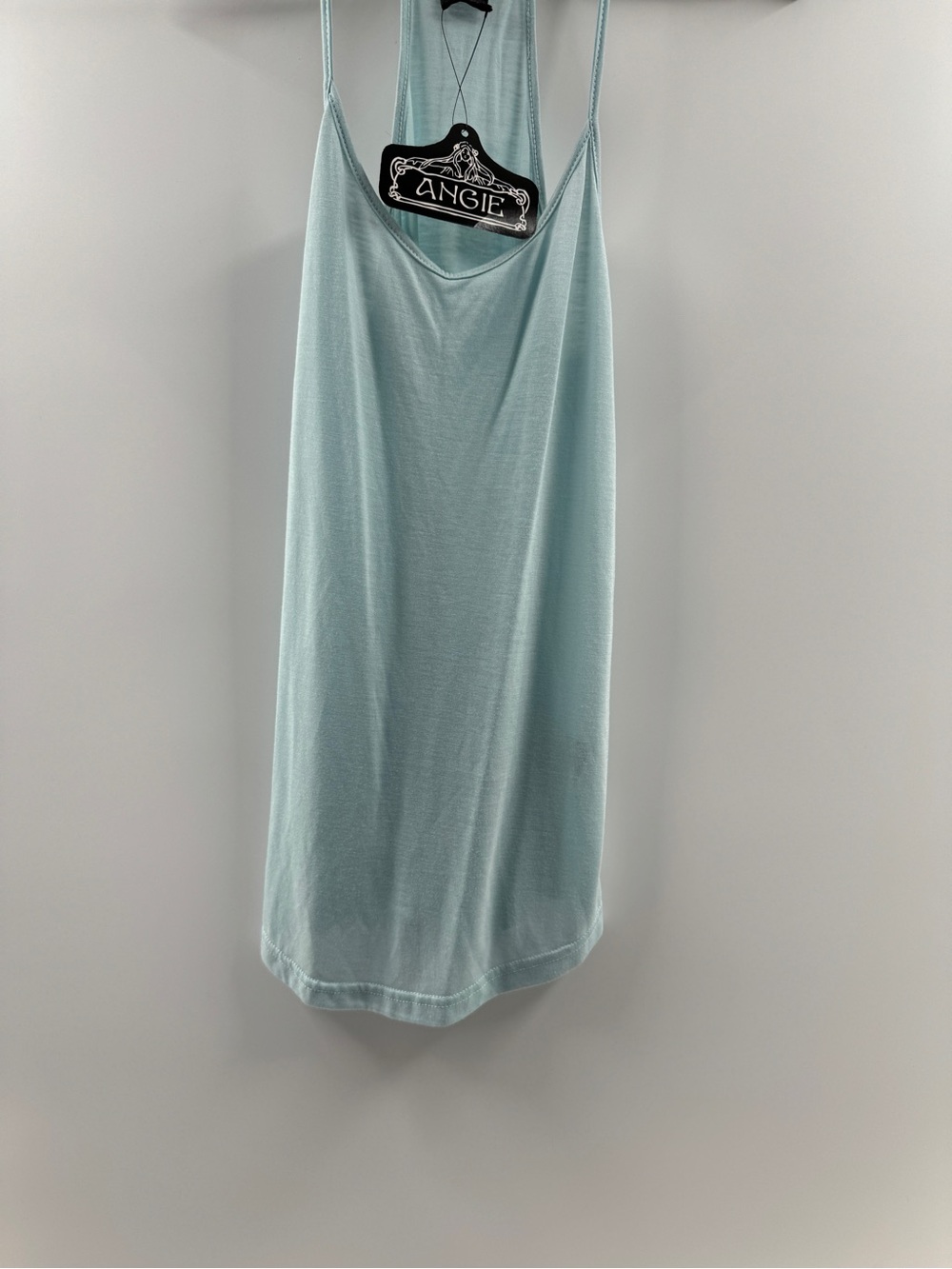 Angie Light Blue Racerback Tank Top NWT Women's Small - Picture 3 of 8